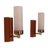 Paire d'appliques murales vintage scandinave