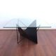 postmodern Dutch design metal coffee table from the 80s or 90s
