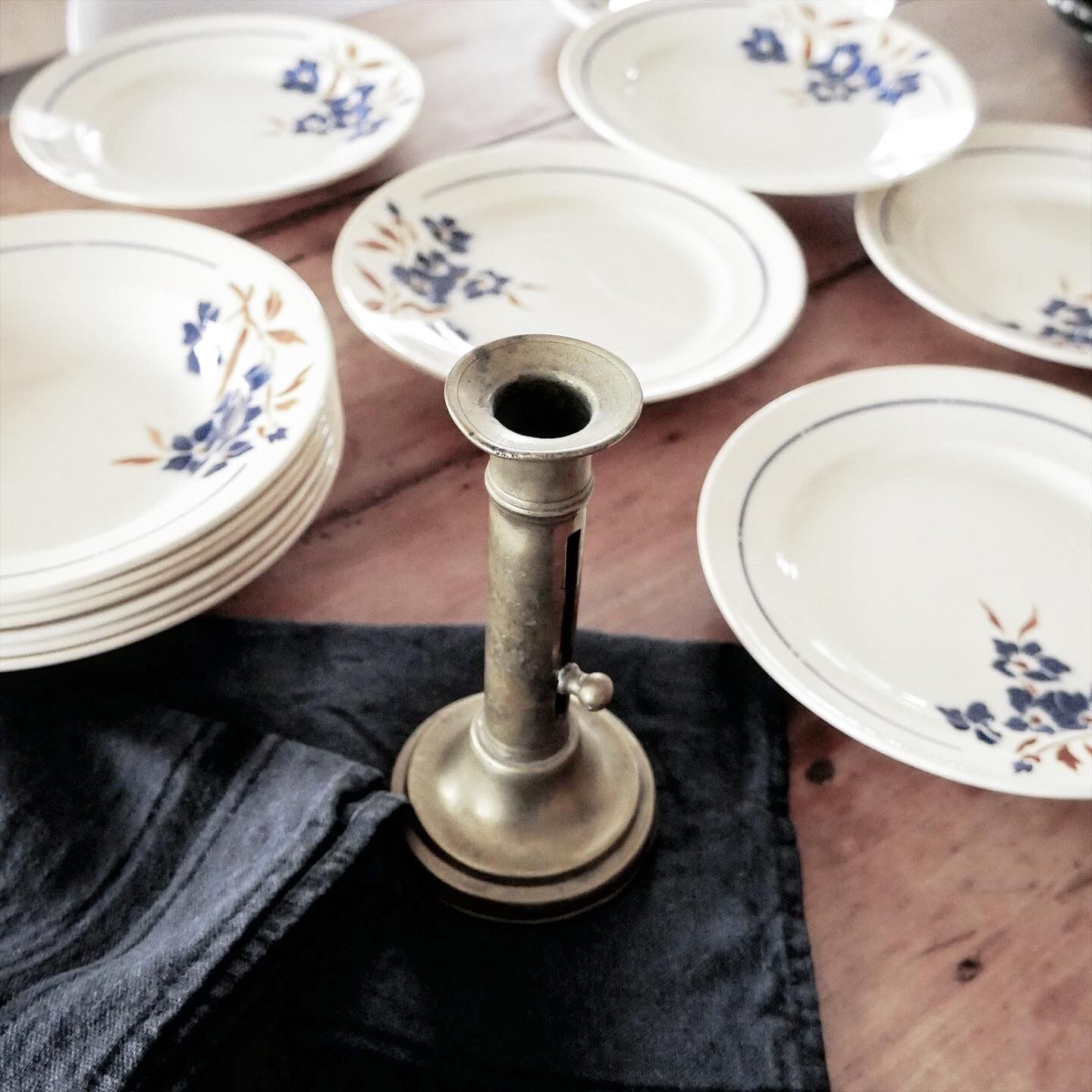 Lot 6 assiettes plates Badonviller