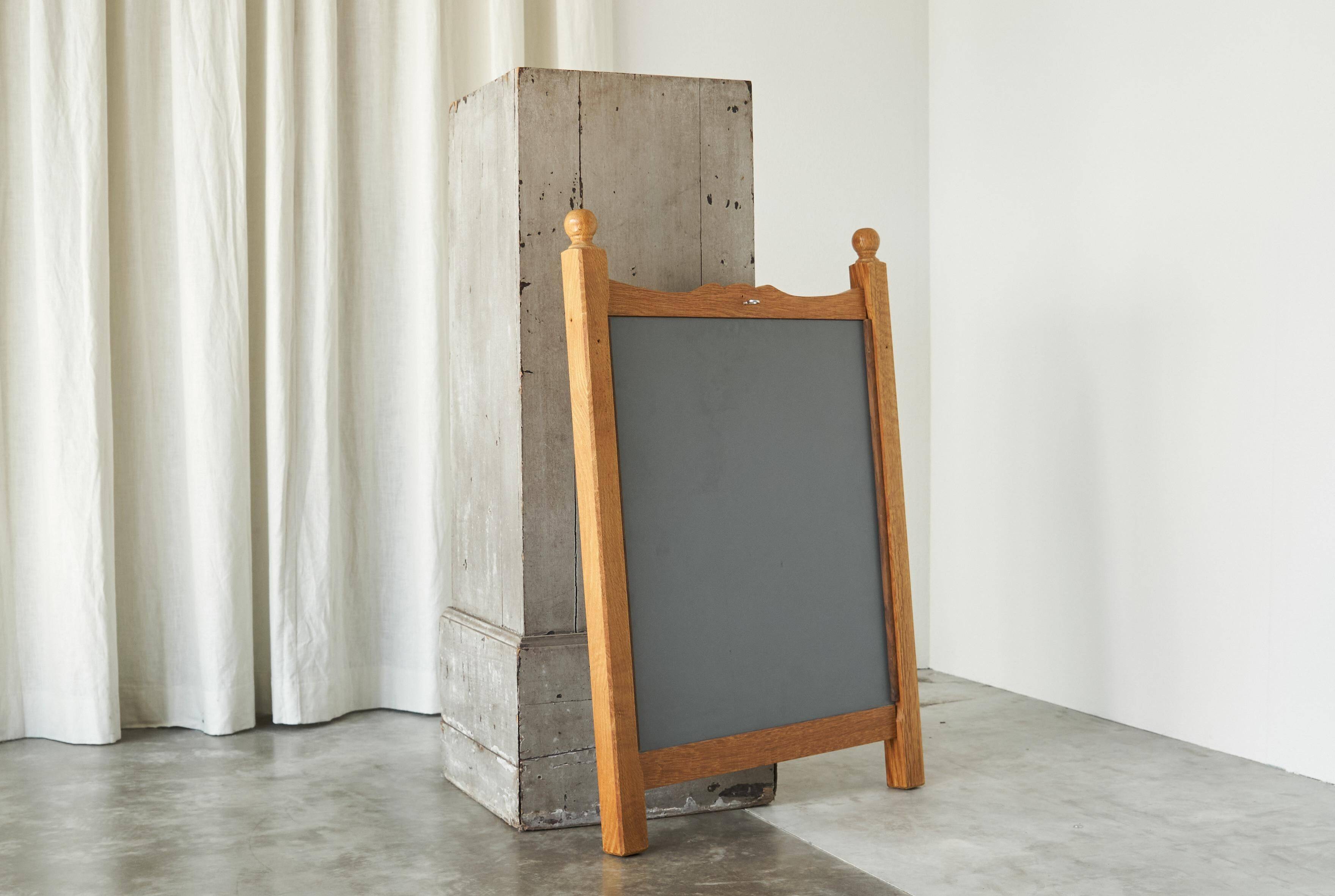 Oisterwijk furniture factory wall mirror in solid oak 1970