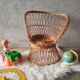 Wicker armchair for children emmanuelle style