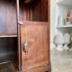 Counter, reception furniture in solid wood early twentieth century