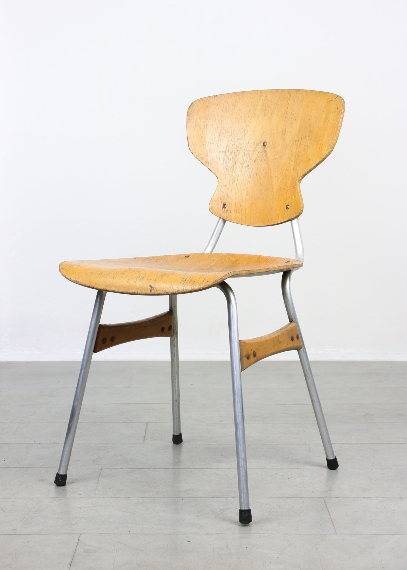 Mid-century plywood chairs by niko kralj, set of 2