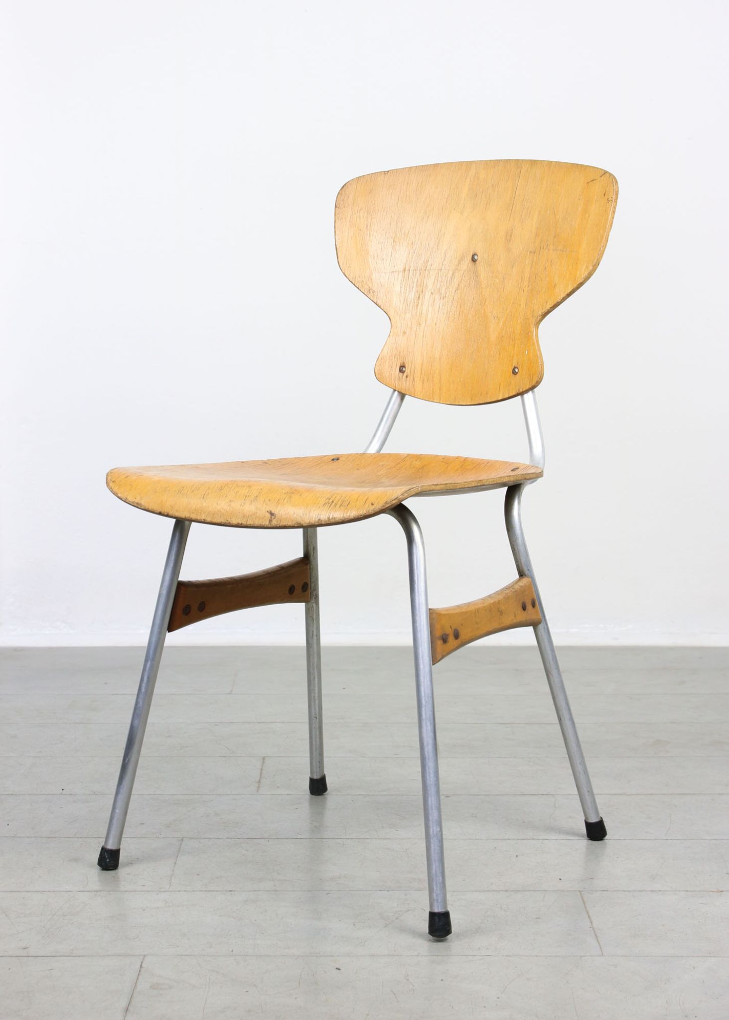 Mid-century plywood chairs by niko kralj, set of 2
