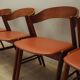 Set of four teak chairs, Danish design, 1970s, manufacture: Korup Stolefabrik