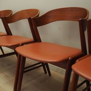 Set of four teak chairs, Danish design, 1970s, manufacture: Korup Stolefabrik