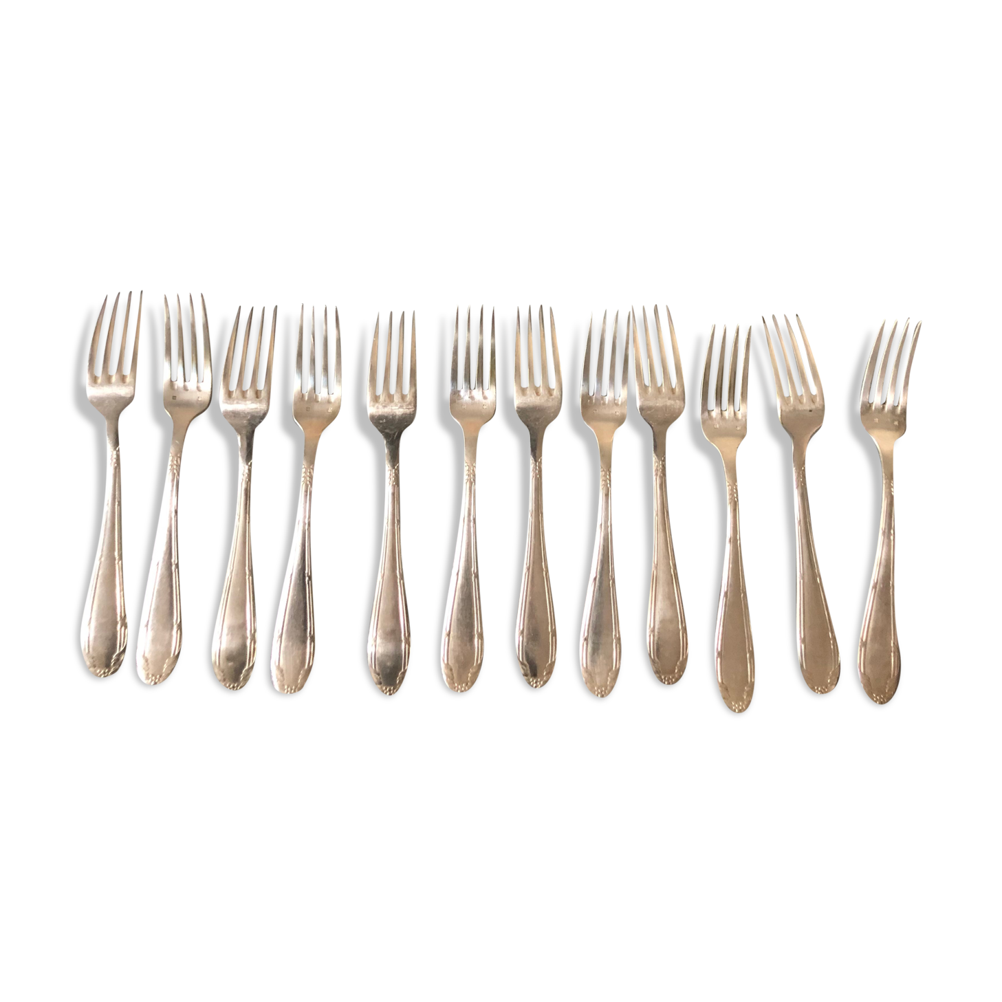 Lot de fourchettes en métal argenté