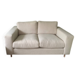 2-seater bouclé fabric sofa