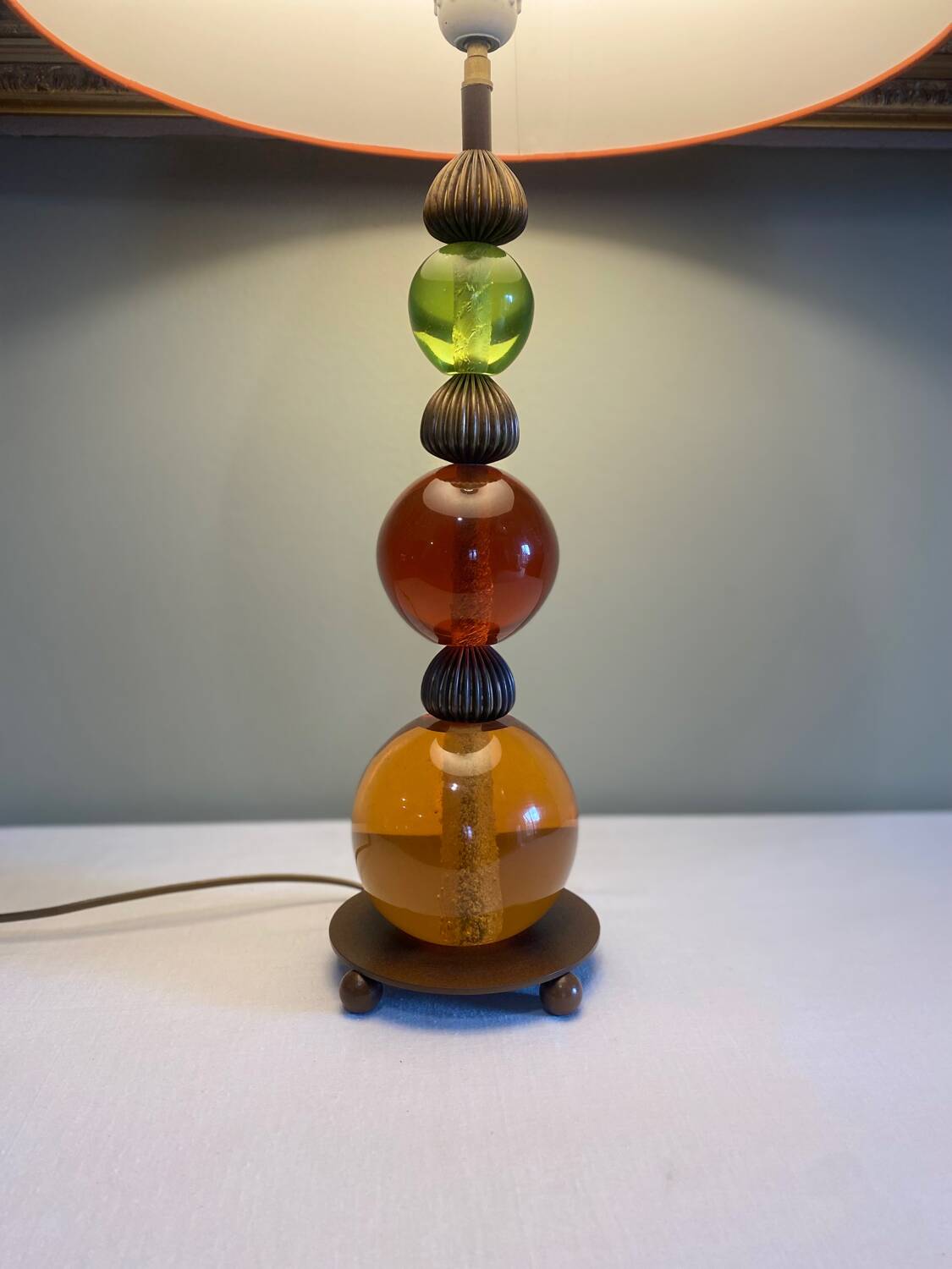 Large vintage decorative lamp