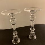 Pair of Arques crystal candlesticks