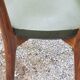 Pair of 50's Scandinavian style mahogany chairs
