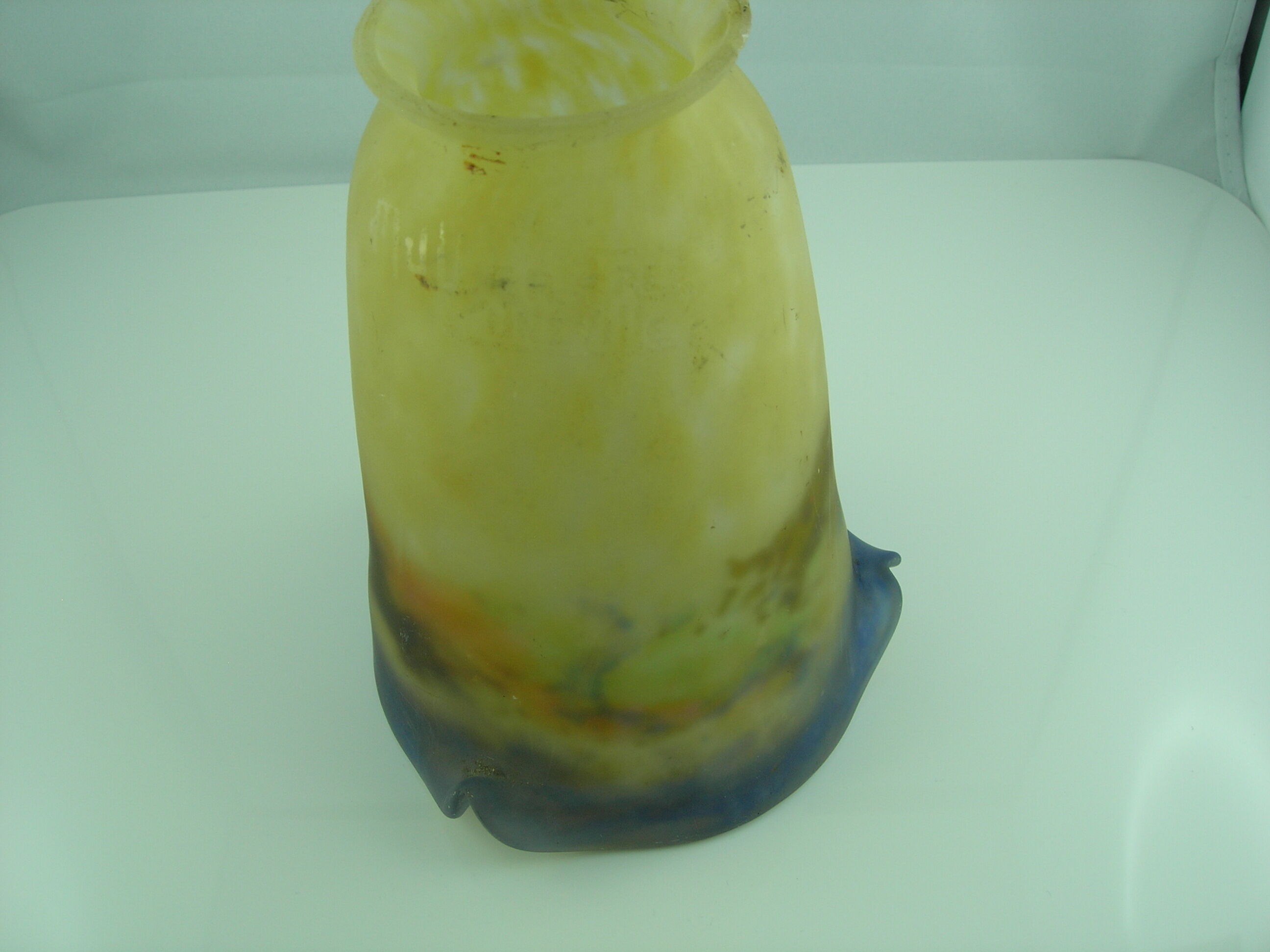 Glass paste tulip Muller Frères Lunéville