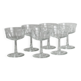 6 coupes en verre
