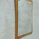 Scandinavian Minimalist Teak Mirror 1960s 36x30cm