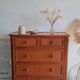 Vintage rattan chest of drawers