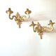 Paire d'appliques en bronze doré XXe