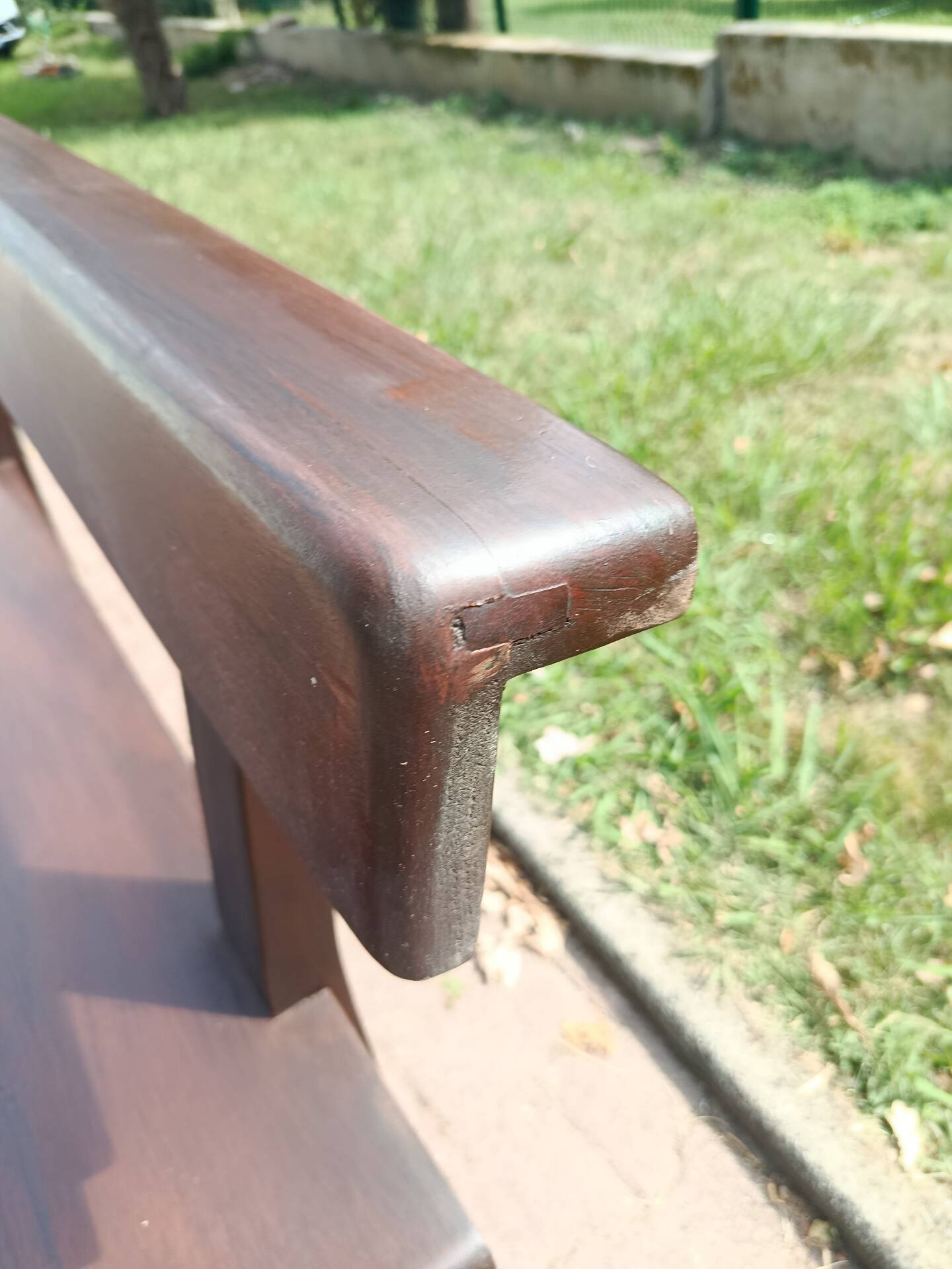 Massive brutalist bench