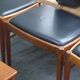 Ottoman - Stool, Teak - Artificial Leather, H.W. Klein for Bramin, Denmark - 1960s