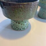 Ceramic footed bowls