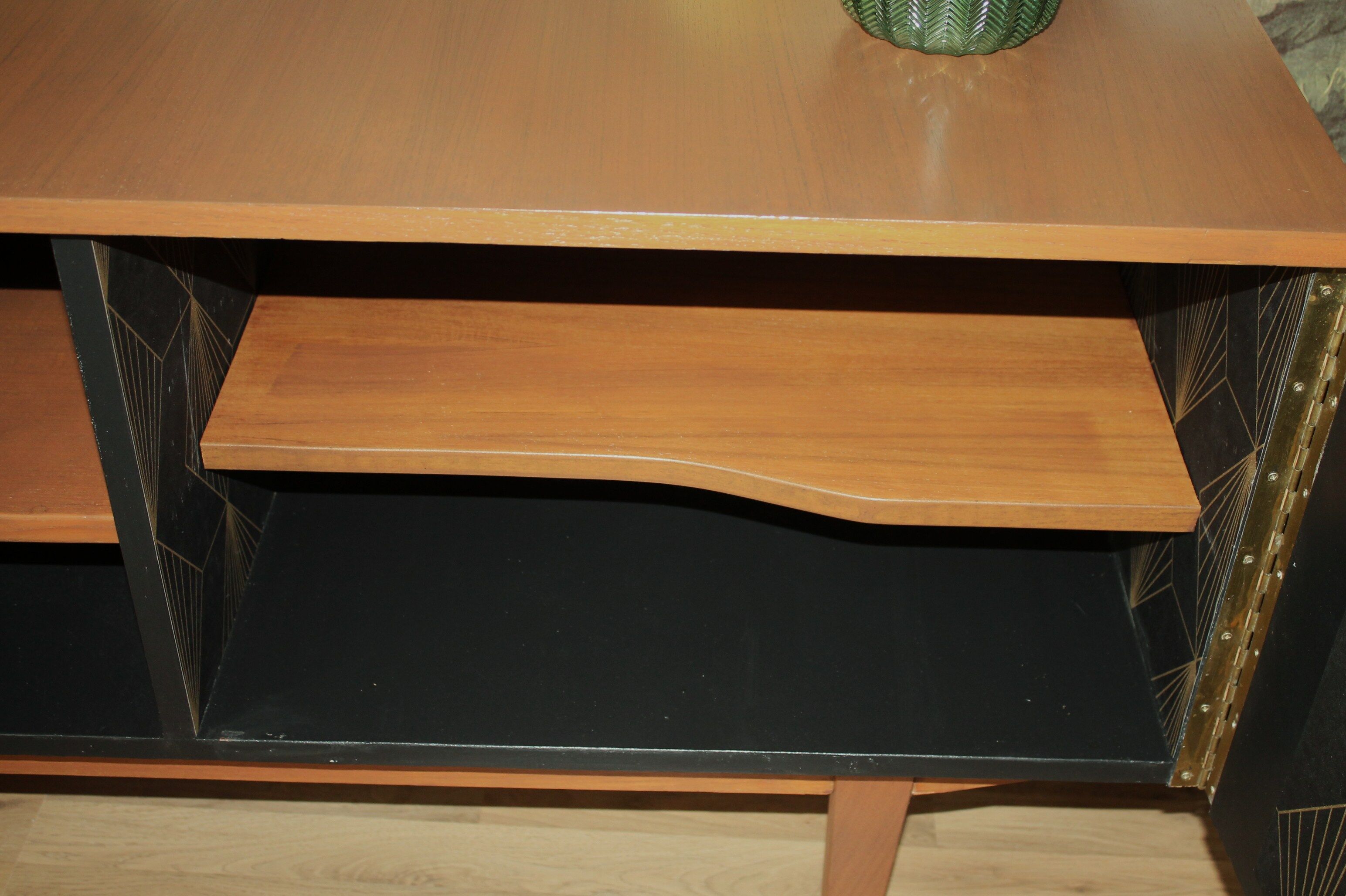 Teak sideboard, restored, 60/70