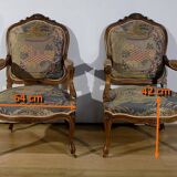 Louis XV style living room in walnut – 1920