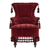 Fauteuil danois des années 1950, velours de mobilier, pieds en bois de hêtre.