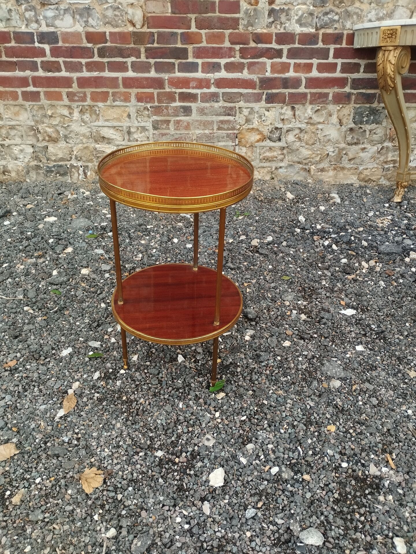 Antique bedside table in Louis XVI style