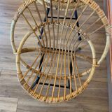 Pair of rattan armchairs for children
