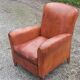 Art deco leather club chair from the 1930s
