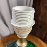 Ceramic and brass lamp Schuytener