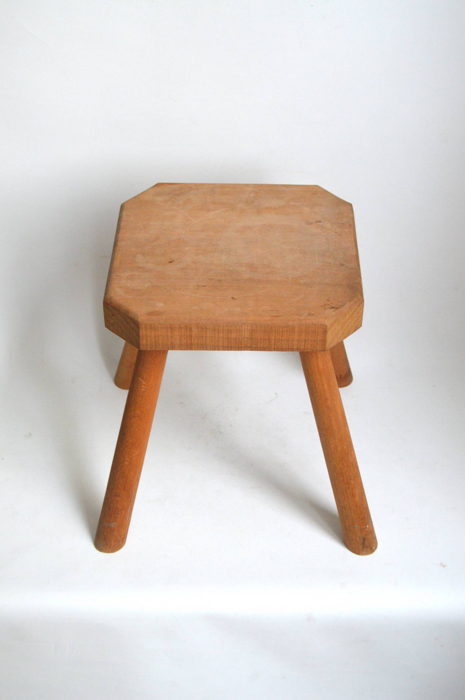 Solid wood stool