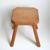 Solid wood stool