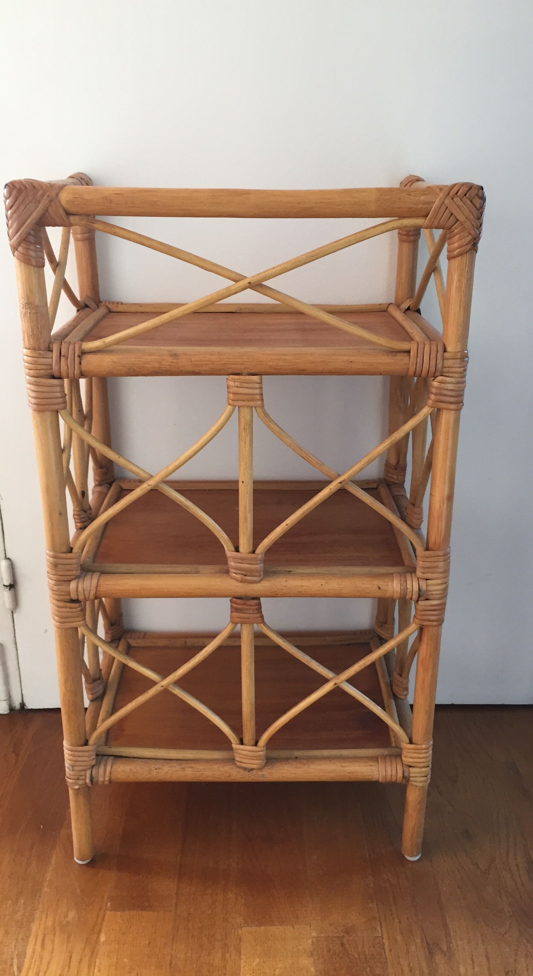 Rattan shelf