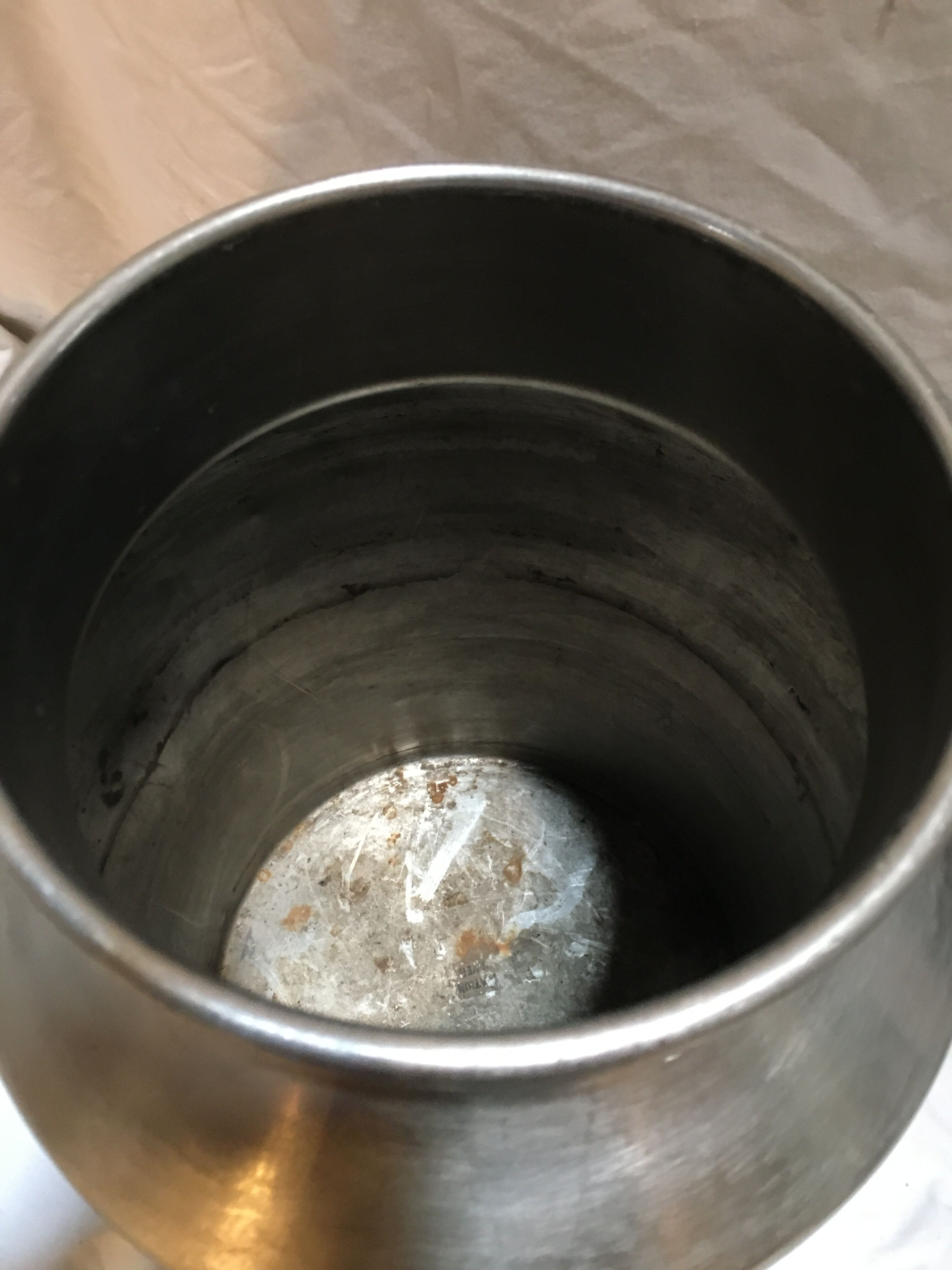 Stainless steel milk canister