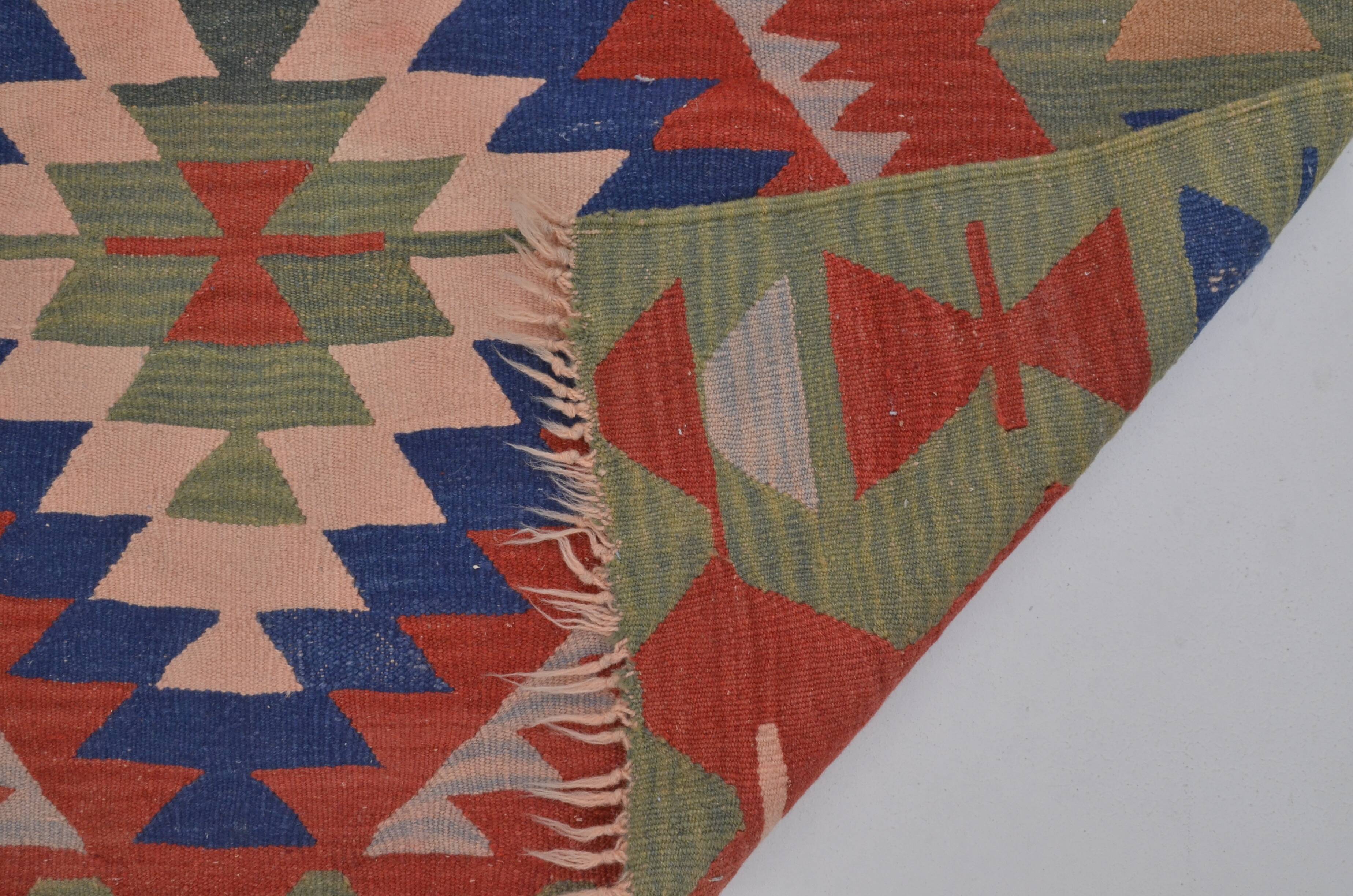 Small Vintage Multicolour Kilim Rug sku 1663