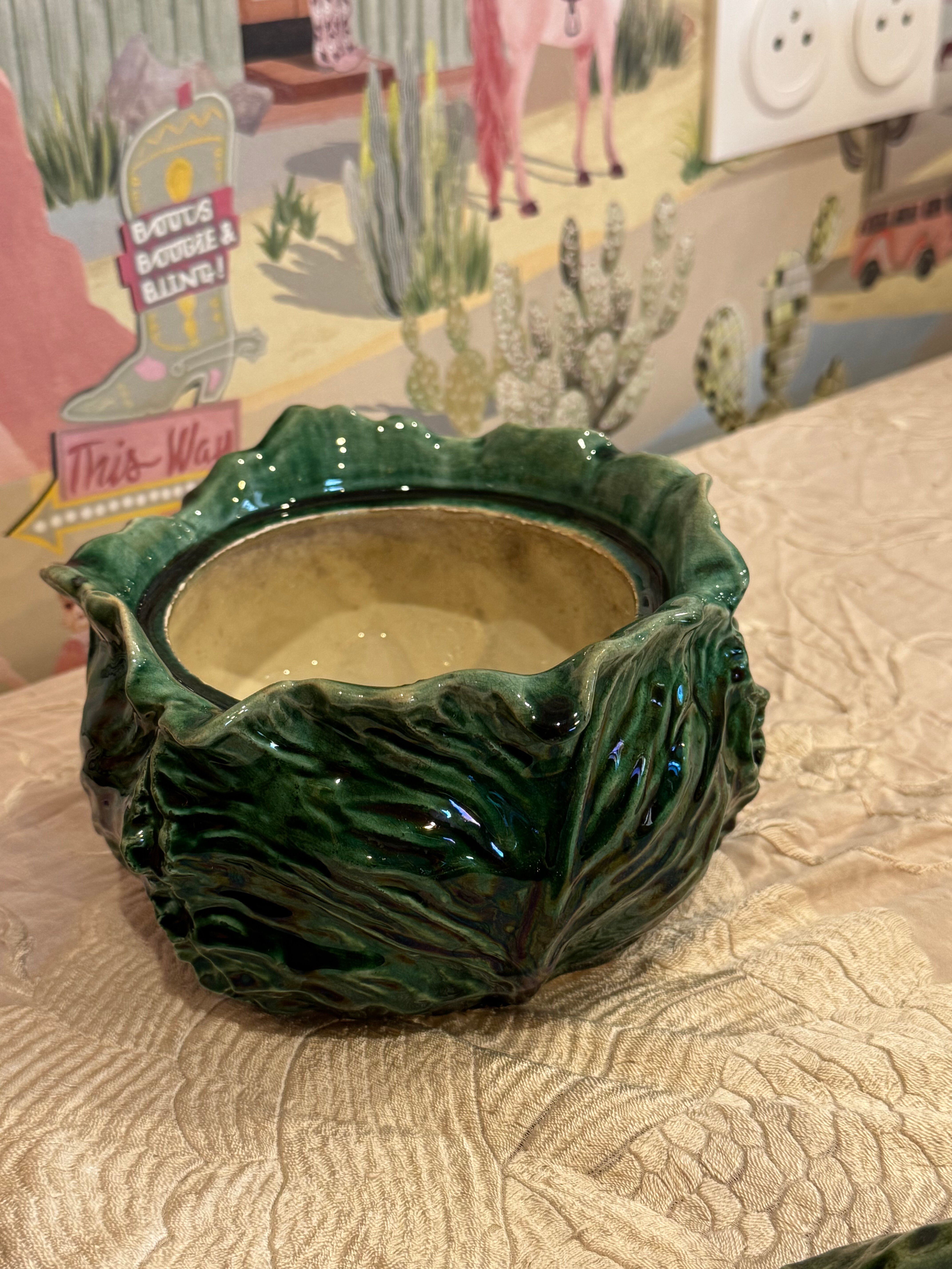 Pot en barbotine style baroque