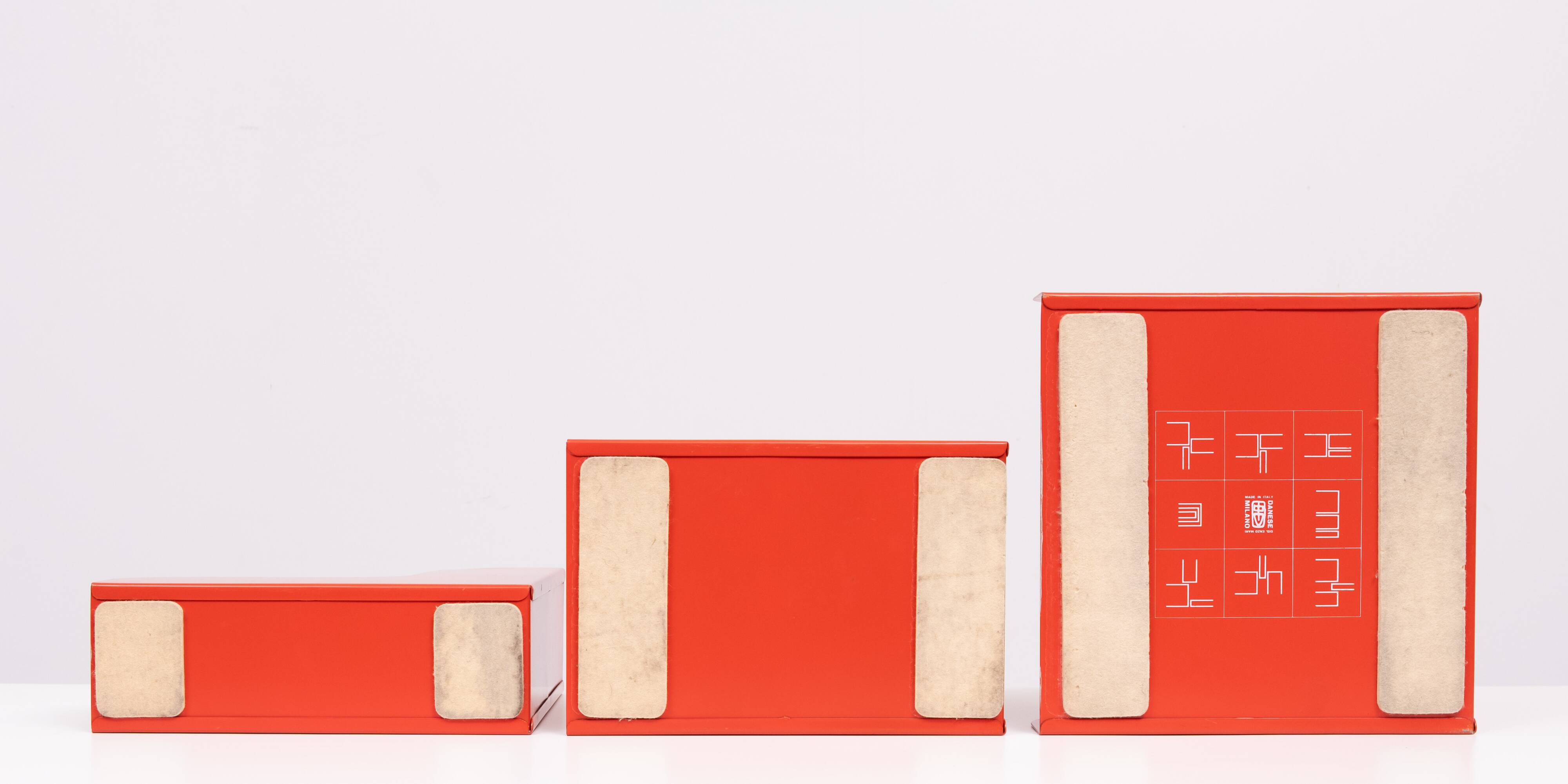 Enzo Mari Modular Metal LP Record Holder set of 3 1965 Italy