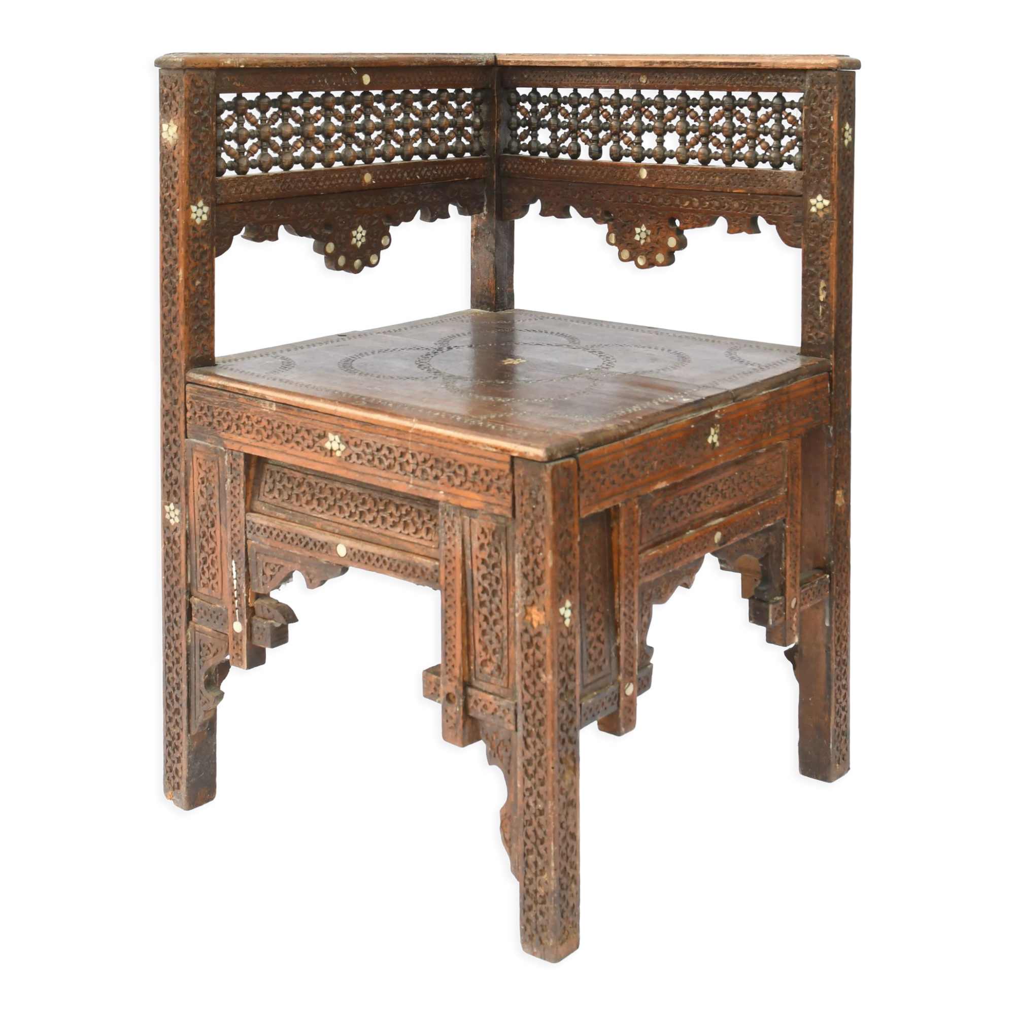 Oriental corner armchair