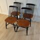 Ensemble de 4 chaises scandinaves