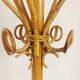 Rattan parrot coat rack