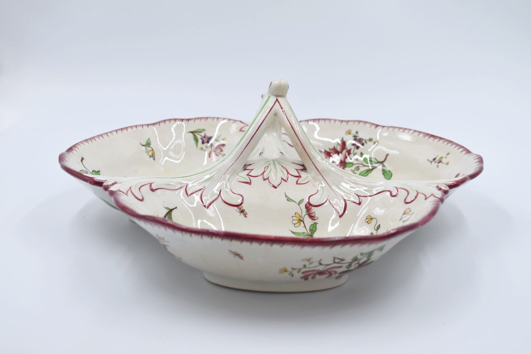 Beggar dish in earthenware from Sarreguemines U&C décor Strasbourg