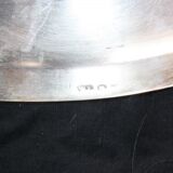 Plat ovale en métal argenté