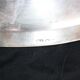 Flat oval silver metal