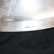 Plat ovale en métal argenté