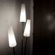 1960 brass cast iron and glass lamppost 3 heads
