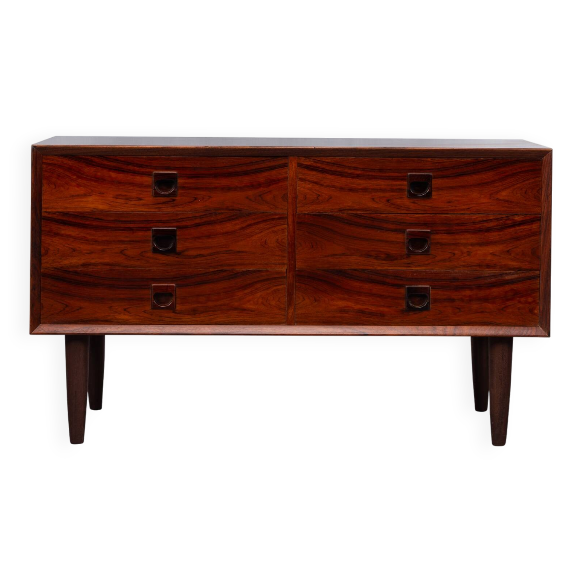 Danish Design Midcentury Rosewood chest of drawers made by Brouer Mobelfabrik, 1960s