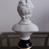 Porcelain child bust sign Tharaud Limoges