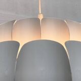 Mid-century white metal Swiss suspension by H. Zender for Temde.