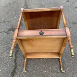 Regency style side table on casters