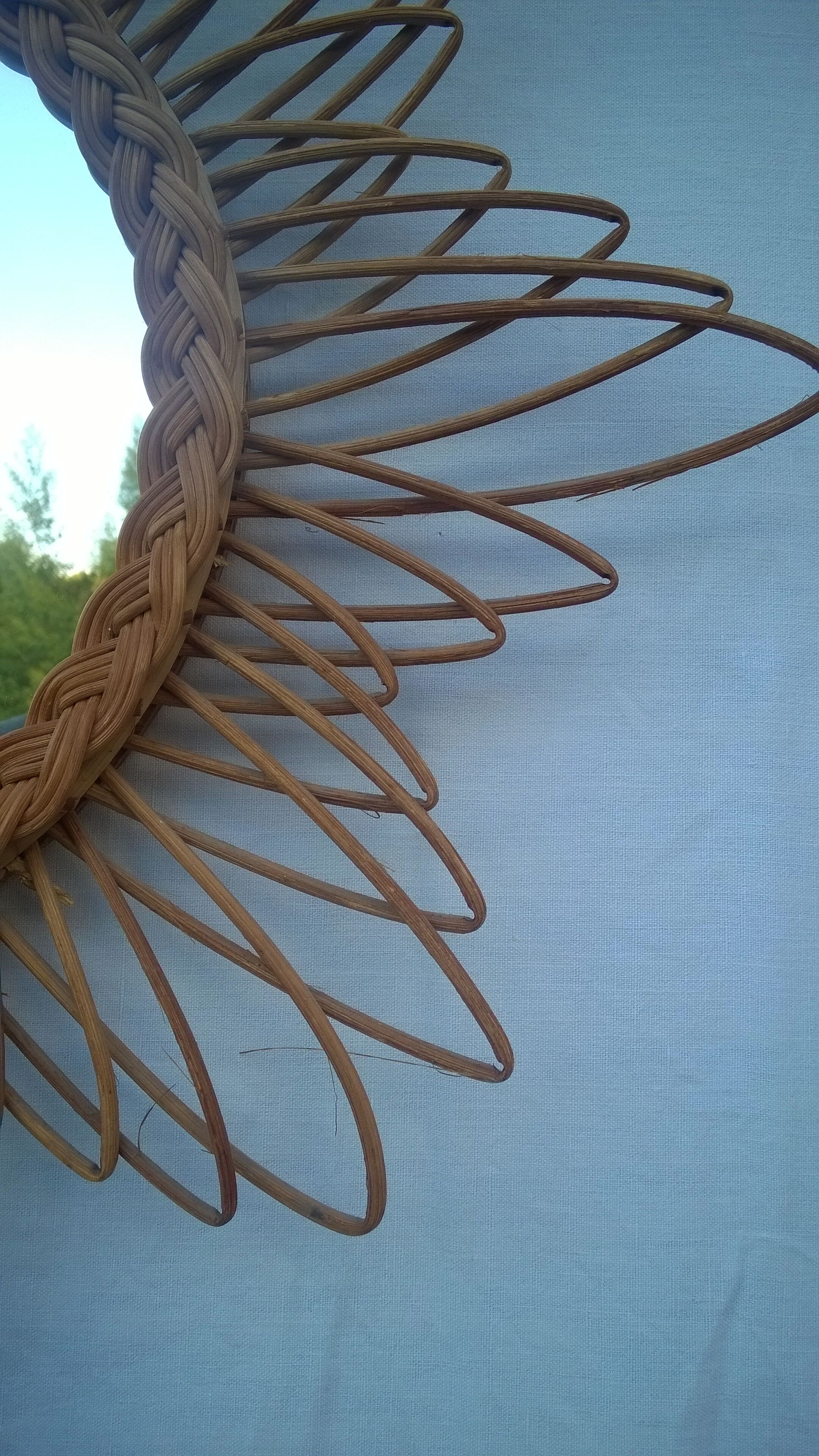 Mirror rattan sun 52cm